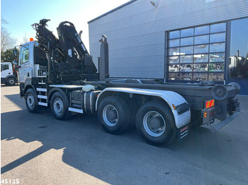 Hook lift truck, Crane truck DAF FAD 85 CF 460 8x4 Hiab 16 Tonmeter laadkraan: picture 2