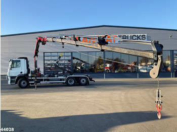 Hook lift truck, Crane truck DAF FAN CF 340 Euro 6 HMF 18 Tonmeter laadkraan met lier Just 45.802 km!: picture 2