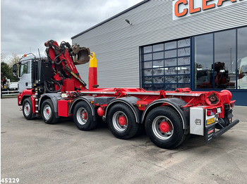 Hook lift truck, Crane truck MAN TGS 41.440 10x4 Euro 6 Palfinger 17 Tonmeter Z-kraan: picture 2