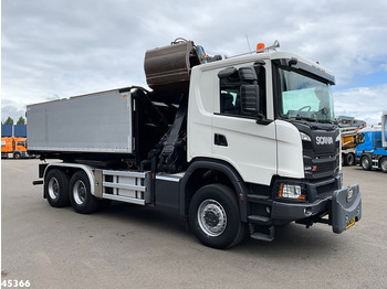 Tipper, Crane truck Scania G 410 6x6 Euro 6 Palfinger 17 Tonmeter Z-kraan: picture 5
