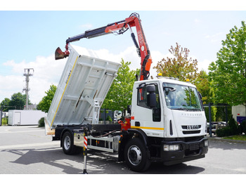 Crane truck IVECO Eurocargo 160E22 EEV Dump truck / Bortmatic / Crane FASSI F95A.0.22: picture 3