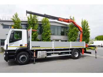 Crane truck, Crane truck Iveco Stralis 310 / 34 tho km !!! / FASSI 4 Tons 400 MTH! / Flatbed: picture 5