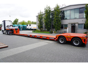 Low loader semi-trailer KÄSSBOHRER LB2 TIEF-BETT low loader semi-trailer / 16.5 m / Extendable semi-trailer / steered axles / 2 units: picture 5 Low loader semi-trailer KÄSSBOHRER LB2 TIEF-BETT low loader semi-trailer / 16.5 m / Extendable semi-trailer / steered axles / 2 units: picture 5