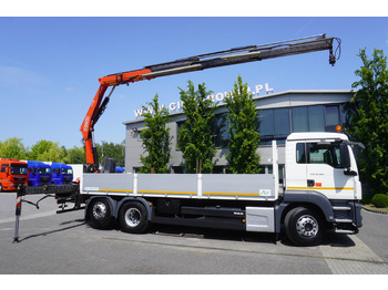Crane truck MAN TGS 26.360 Flatbed / Fassi F175 7.7 T / steered 3rd axle: picture 4