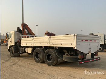 Dropside/ Flatbed truck, Crane truck 2008 Hino 145 2007 Palfinger K10000 Knuckle B ... Flatbed Truck with Crane: picture 4