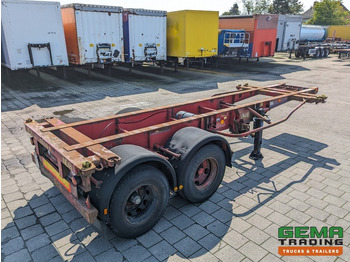 Container transporter/ Swap body semi-trailer Krone SZC 20FT 2-Assen ROR - STEEL Suspension - DOUBLE tires - DrumBrakes  (O1869): picture 4