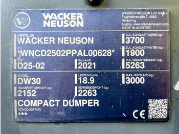 Mini dumper Neuson DW30 (3940): picture 3
