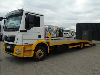 Autotransporter truck MAN TGM 15.250 + EURO 6 + WINCH + PERFECT CONDITION: picture 2