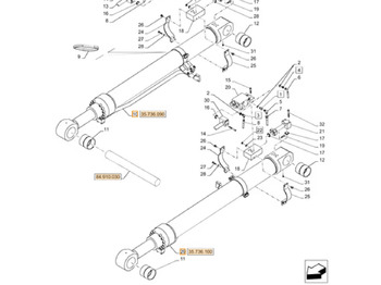 Hydraulic cylinder CASE