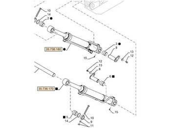 Hydraulic cylinder CASE