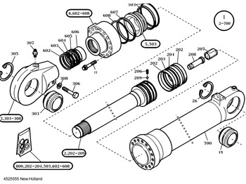 Hydraulic cylinder NEW HOLLAND