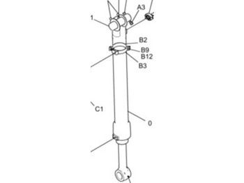 New Hydraulic cylinder for Construction machinery New Holland YN01V00153F2: picture 2 New Hydraulic cylinder for Construction machinery New Holland YN01V00153F2: picture 2