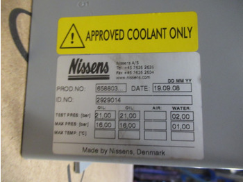 Radiator for Construction machinery Nissens 658803 -: picture 5