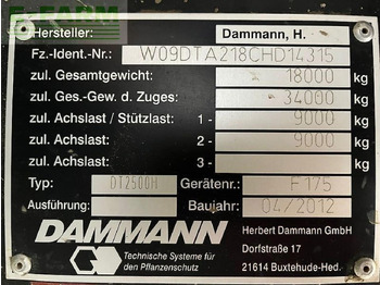 Trailed sprayer Dammann dt2500h: picture 2