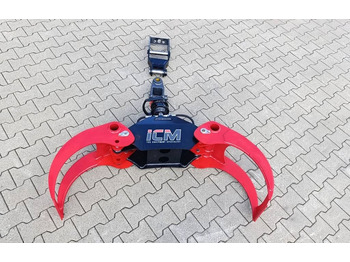 New Grapple for Construction machinery ICM Forstgreifer BASIC 130 Rotator GR30PF mit MS03: picture 2