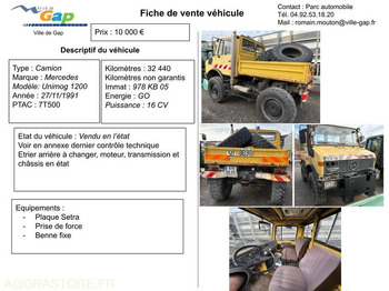 Dropside/ Flatbed truck UNIMOG