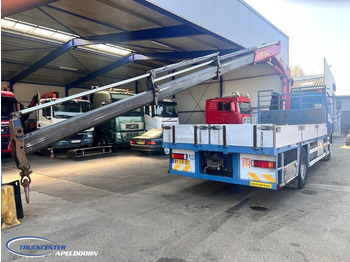 Dropside/ Flatbed truck, Crane truck DAF CF 75.310 Manuel, Steel springs, HMF 1560 K3: picture 2