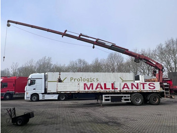 Dropside/ Flatbed semi-trailer ATM 2 AS + HIAB 300-4 + WINCH: picture 2