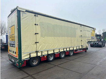 Low loader semi-trailer MEUSBURGER 4 axel steering, Double extendable up to 28 meters, extendable up to 3.2 meters, radio controlled, sliding roof: picture 3