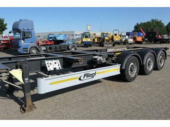 Low loader semi-trailer Fliegl SDS 380 SDS01, 20/30 & 40 Fuß Container, BPW: picture 3