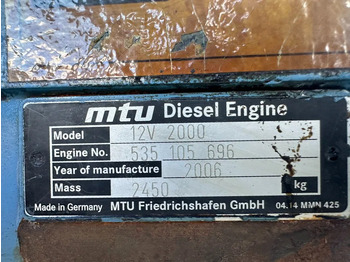 Generator set MTU 12V 2000 Marelli 750 kVA generatorset: picture 3