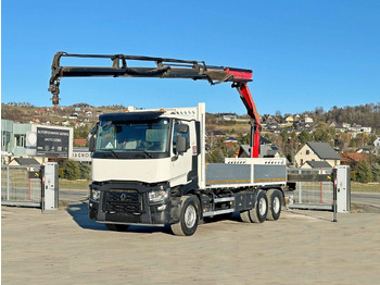 Crane truck Renault C 380 *PRITSCHE 6,80m * PK 18002-EH C + FUNK*6x4: picture 2