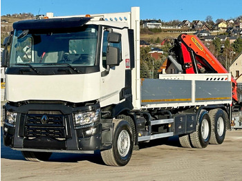 Crane truck Renault C 380 *PRITSCHE 6,80m * PK 18002-EH C + FUNK*6x4: picture 4