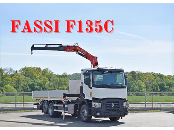 Lease a Renault C 380 * PRITSCHE 7,05 m* FASSI F 135C + FUNK  Renault C 380 * PRITSCHE 7,05 m* FASSI F 135C + FUNK: picture 1