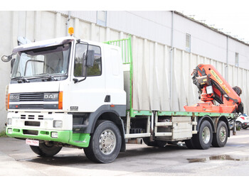 Dropside/ Flatbed truck, Crane truck Daf CF85.430  Kran Palfinger PK27000 Funk Seilwinde: picture 1
