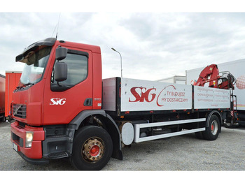 Dropside/ Flatbed truck, Crane truck Volvo FE 18.320 FLATBED CRANE: picture 2 Dropside/ Flatbed truck, Crane truck Volvo FE 18.320 FLATBED CRANE: picture 2