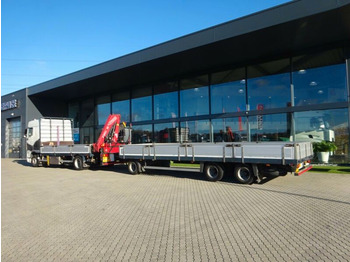Crane truck, Dropside/ Flatbed truck DAF XF 105.410 4x2 FASSI F 190 Trailer: picture 3