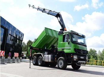 Crane truck Mercedes-Benz  ACTROS 3346 6x6 HIAB 244EP-4 Crane Kipper: picture 2