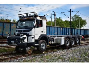 Container transporter/ Swap body truck, Crane truck Volvo NEW FMX 8x4 RAIL ROAD SCHIENEN TWO WAY: picture 4