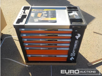 Workshop equipment Unused Huttenberg Tools Trolley, 220Pcs, Complete with Tools, 6 Drawers  / Carro Porta Herramientas Completo, 6 Cajones: picture 2