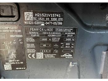 Electric forklift Linde E16P-02: picture 3