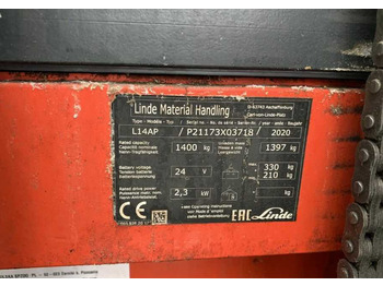 Stacker Linde L14AP: picture 4