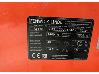 Reach truck Linde R14-01: picture 4 Reach truck Linde R14-01: picture 4