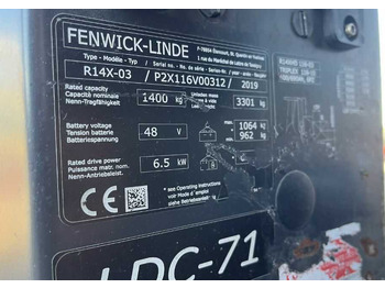 Reach truck Linde R14X: picture 4 Reach truck Linde R14X: picture 4