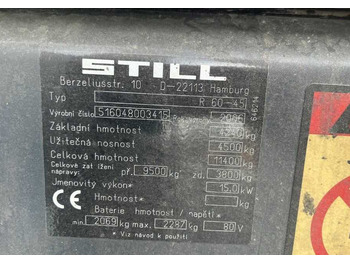 Electric forklift Still R60-45: picture 4