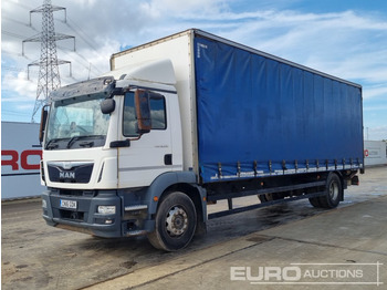 Curtainsider truck MAN TGM 18.250