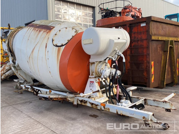 Concrete mixer drum