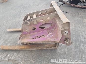Material handling equipment Prodem Pallet Forks 50mm Pin to suit 6-8 Ton Excavator: picture 2