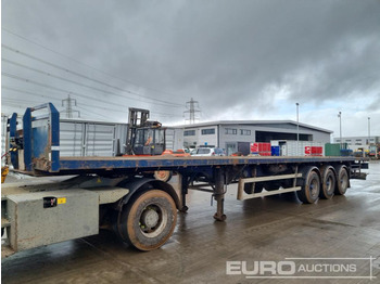 Dropside/ Flatbed semi-trailer SDC Tri Axle Extendable Flat Bed Trailer: picture 1