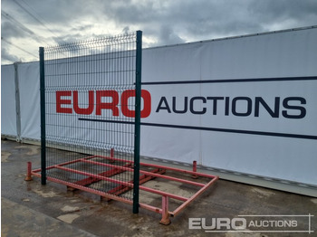 Construction equipment Unused Galvanised & Powder Coated Heavy Duty (5mm) Wire Mesh Fencing, 25 x H2.4m x W2.2m Panels, 26 x 60mm x 60mm x3m Posts, with Fittings (Green): picture 3