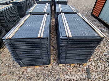 New Construction equipment Unused Pallet of Rubber Road Plates (4 of) - Connectable: picture 2
