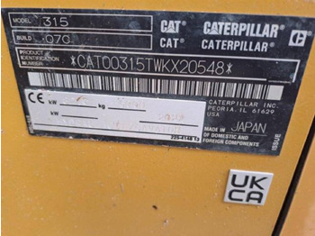 Crawler excavator CAT 315: picture 5
