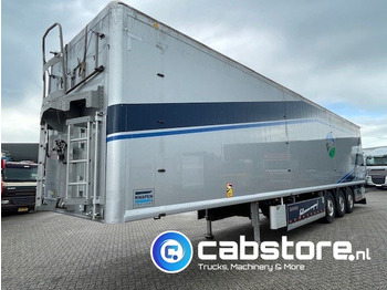 Closed box trailer Knapen K100  3-assige WALKING FLOOR oplegger - 90m3 - Bouwjaar 2018 - NIEUWE vloerdelen - Good condition !!: picture 5