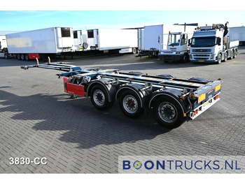 Container transporter/ Swap body semi-trailer D-Tec FLEXITRAILER | 2x20-30-40-45ft HC * 2x LIFT AXLE * MB / DISC * NL TRAILER * APK 03-2026: picture 3