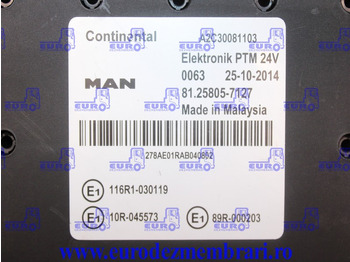 ECU for Truck CALCULATOR PTM MAN TGX 81.25805.7127: picture 3