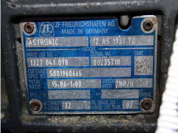 Gearbox for Truck CUTIE DE VITEZE IVECO STRALIS AUTOMATA CU RETARDER 12 AS 1931 TD R=15,86-1,00 5801960665: picture 5